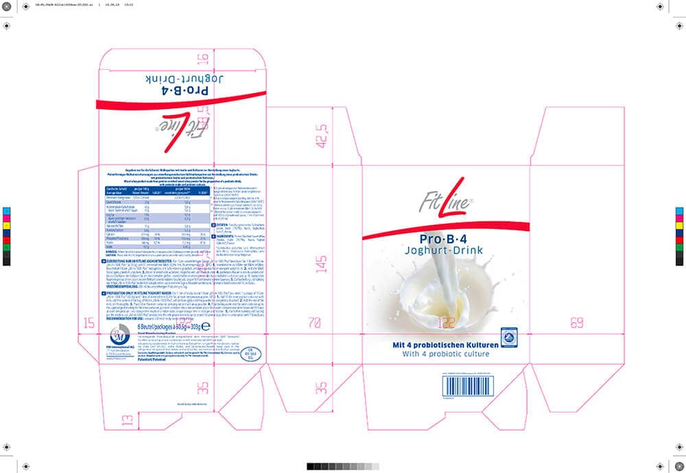 Produktdesign für Pro·B·4 Drink-Joghurt Produktdesign für Pro·B·4 Drink-Joghurt